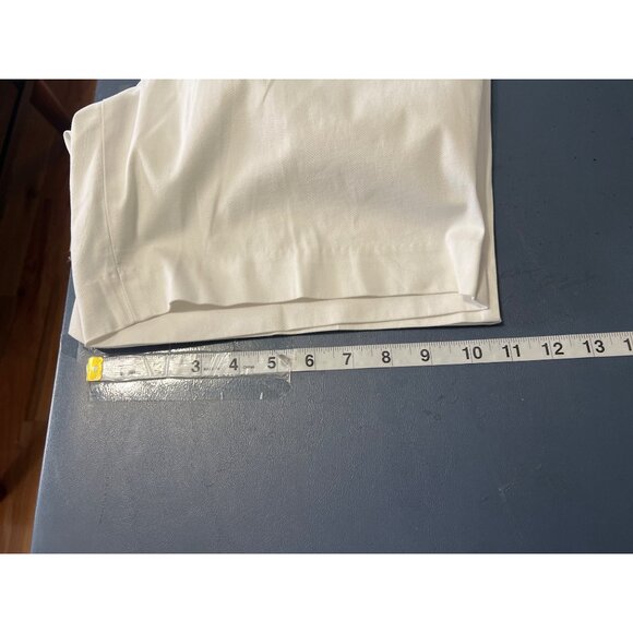 Talbots Womens White Cotton Spandex Blend Shorts 14P Stretch Vacation - Picture 6 of 11